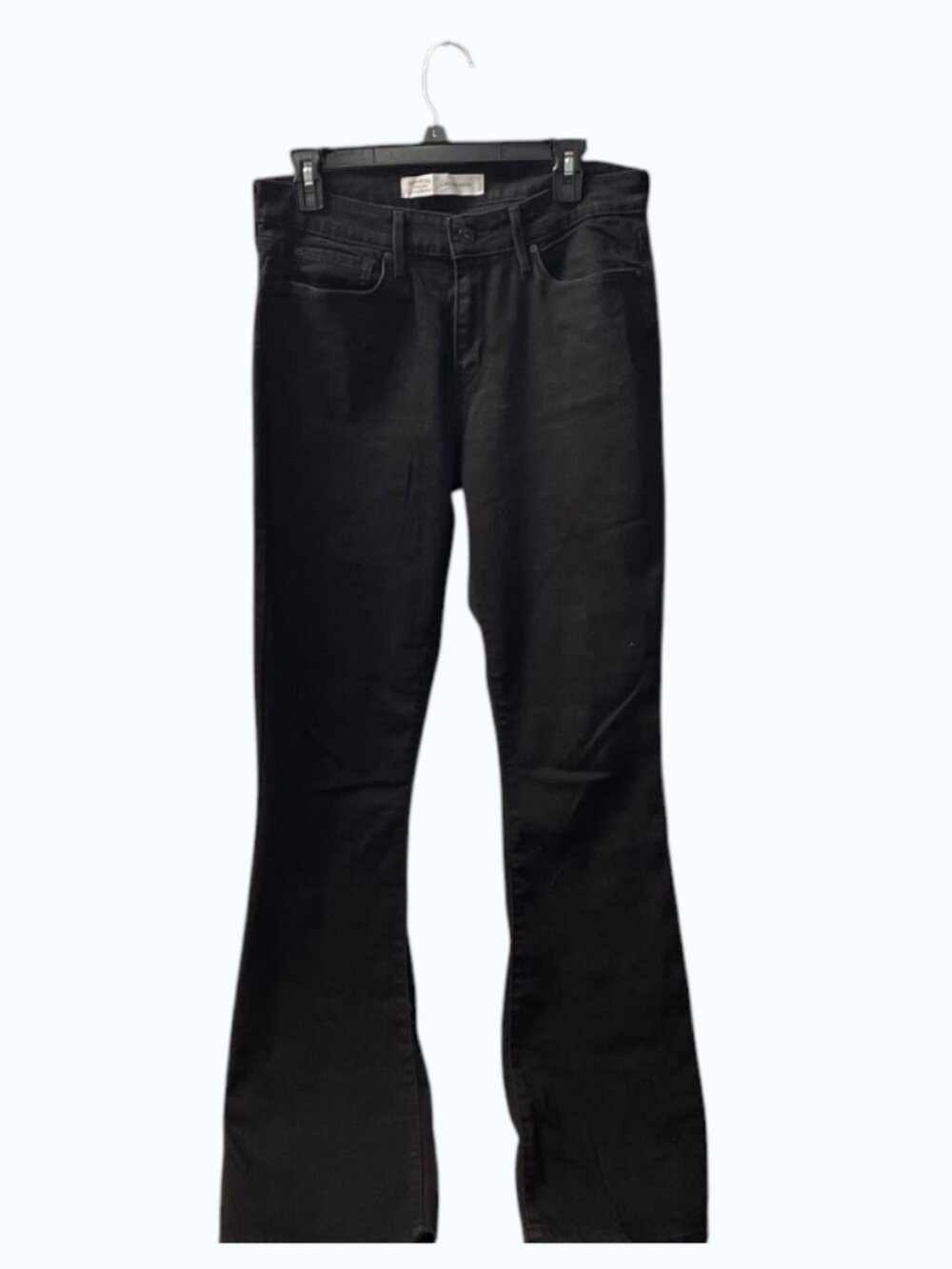 Signature by Levi Strauss Mid Rise Bootcut Black Denim Jeans Sz 12